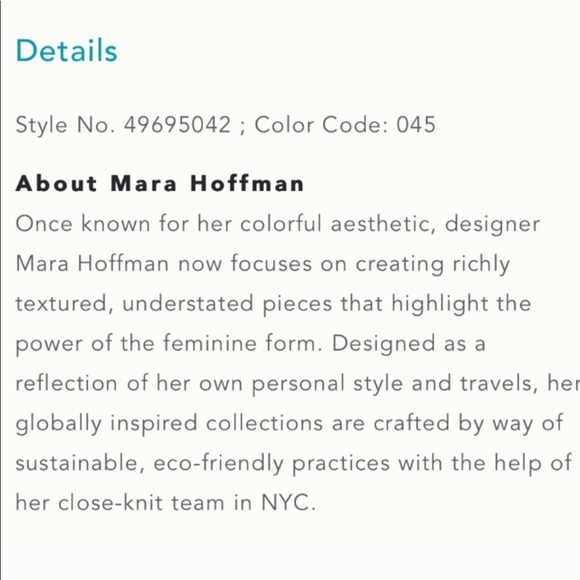 EUC MARA HOFFMAN Whitney coverup seaside blue - Picture 6 of 8